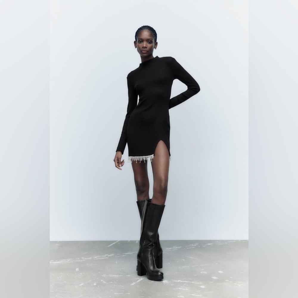 ZARA - JEWEL SOFT DRESS | S I BLACK
REF 7901/838